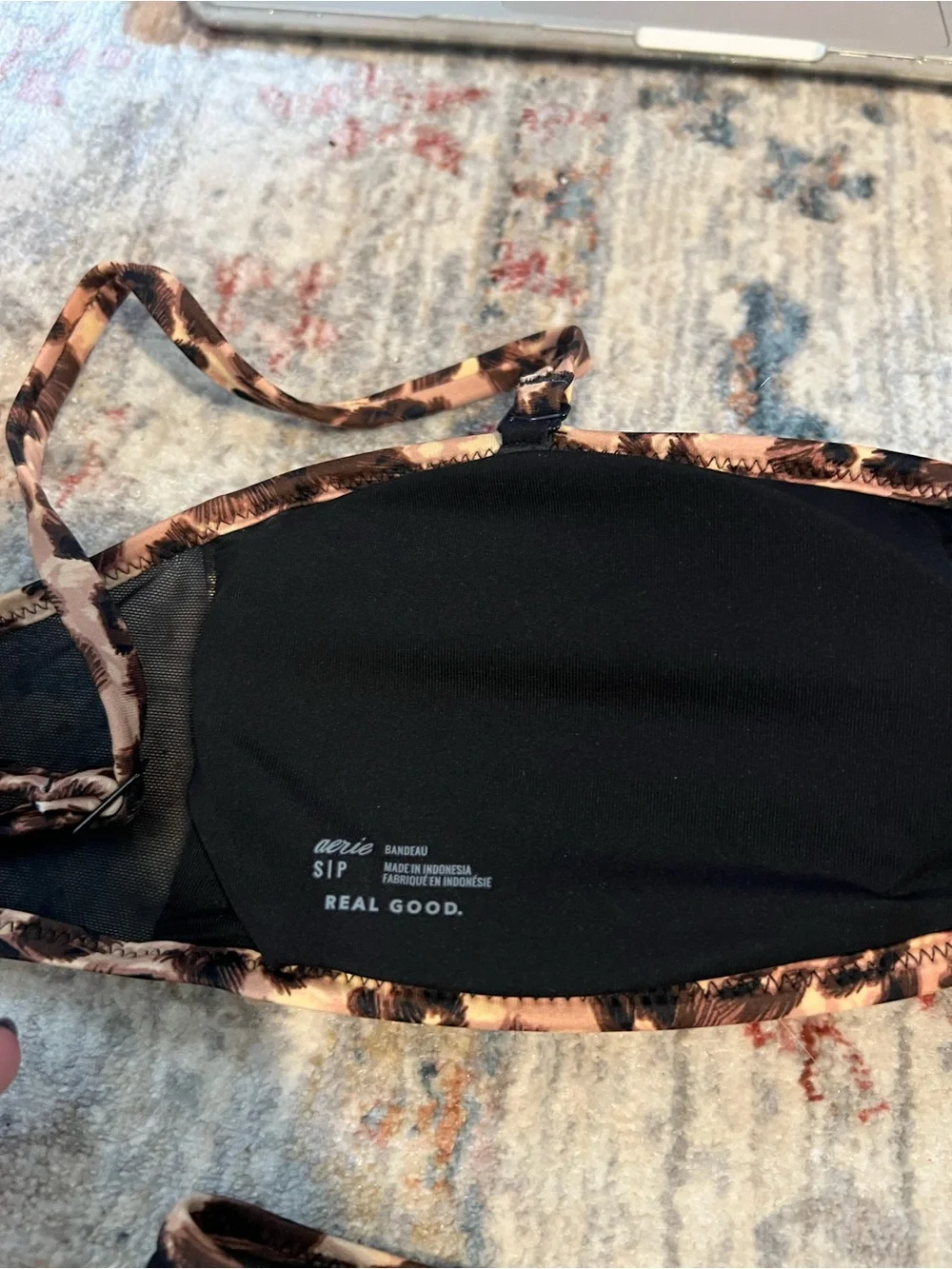 aerie Leopard Print Bikini Top